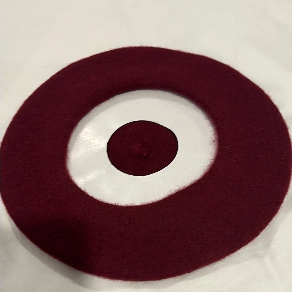 Kid’s Elegant Burgundy Beret NWT